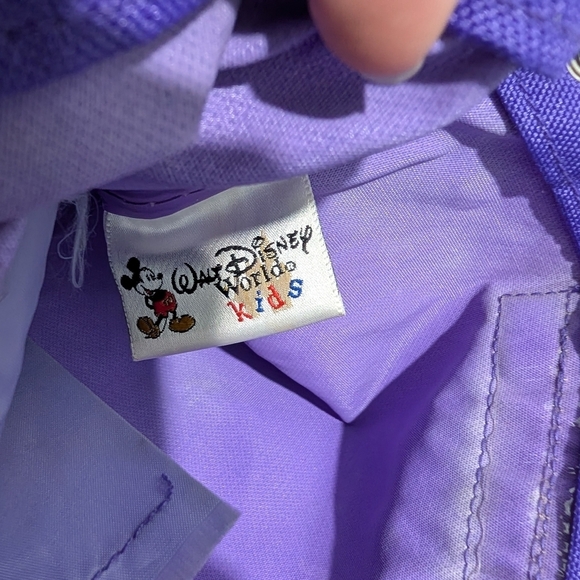 Vintage Walt Disney World Kids Canvas Purple Minnie Mouse Mini Bookbag - Picture 8 of 12